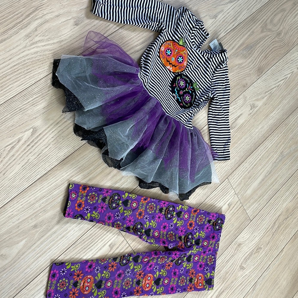 Emily Rose 3t Sugar Skull Halloween Set